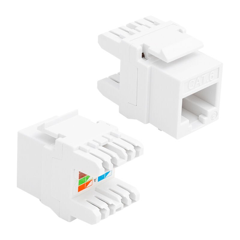 Ayt Rj 45 Cat6 Şase 180 Derece Keystone İnternet Jack Soket Ethernet Giriş Soketi Jak