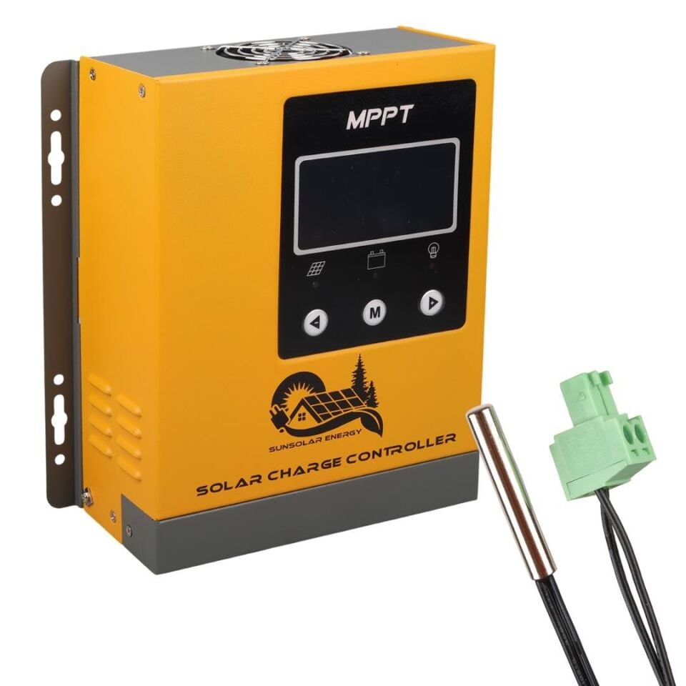 Sunsolar MPK30 MPPT Solar Şarj Kontrol Cihazı 30A 12V 24V 36V 48V Otomatik 250V Maksimum PV LCD Ekranlı RS485 Portlu