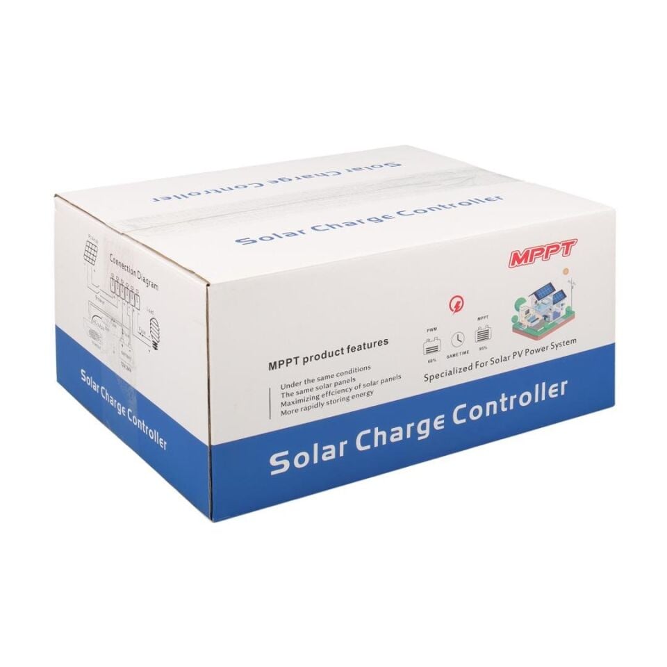 Sunsolar MPK30 MPPT Solar Şarj Kontrol Cihazı 30A 12V 24V 36V 48V Otomatik 250V Maksimum PV LCD Ekranlı RS485 Portlu