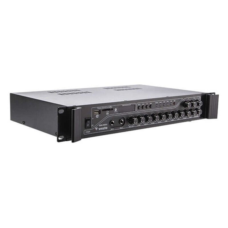 Westa Wm 2080u 200 Watt Trafolu 3 Bölge Kontrollü Mixer Anfi Cami Toplantu Konferans Salonu Okul İçin Amfi