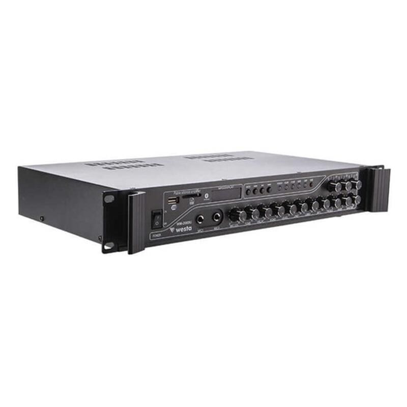 Westa Wm 2080u 200 Watt Trafolu 3 Bölge Kontrollü Mixer Anfi Cami Toplantu Konferans Salonu Okul İçin Amfi