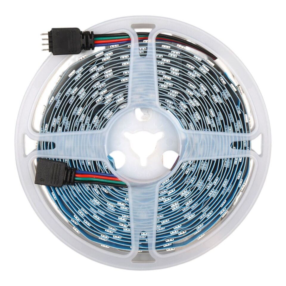 ZMR ZMR-603 RGB 12 Volt 3 Çipli 5050 İç Mekan Silikonsuz 60 Led 5 Metre Şerit Led