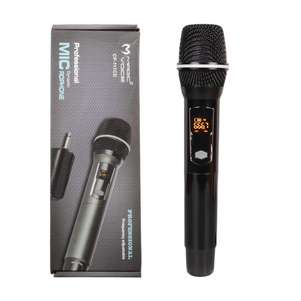 Ayt Magicvoice CP 111 Uhf Ekranlı 1 El Kablosuz Telsiz Mikrofon Kablosuz El Mikrofonu