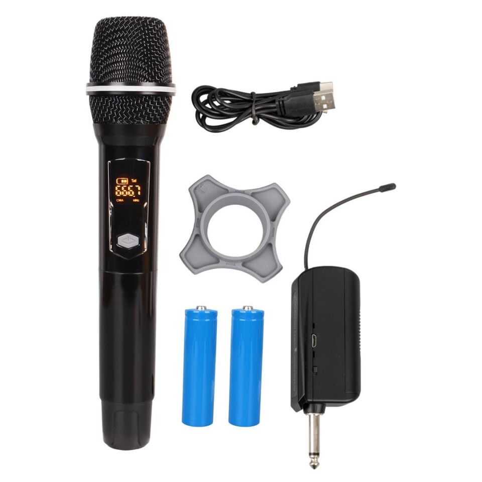 Ayt Magicvoice CP 111 Uhf Ekranlı 1 El Kablosuz Telsiz Mikrofon Kablosuz El Mikrofonu