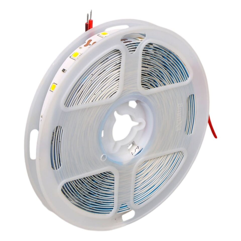 ZMR ZMR-601 3000K 12 Volt Tek Çipli 2835 İç Mekan Silikonsuz 60 Led 5 Metre Şerit LED