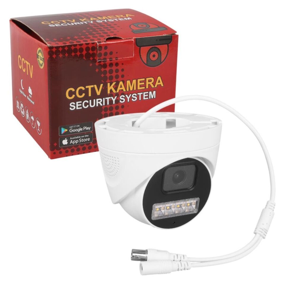 Ayt Plato PL-29099 5MP 2.8MM 4 Warmled Fullcolor Plastik Kasa AHD Analog Dome Güvenlik Kamerası