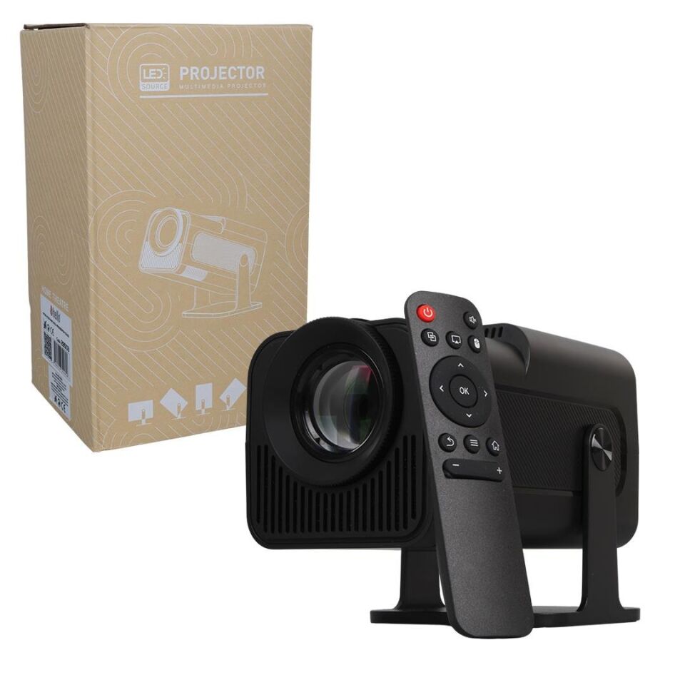Hello HY320 Android 11 Akıllı LED Ayarlanabilir Projeksiyon Fhd Kablosuz Görüntü Aktarım Destekli Ev Sinema Sistemi Duvar Yansıtma