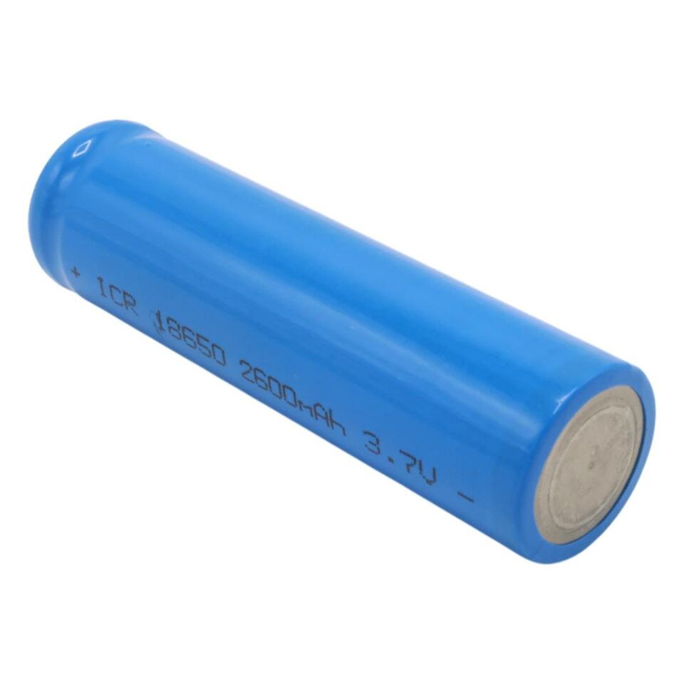 Ayt Powermaster 3.7 Volt 2600 Mah Li-İon 18650 Başlıklı Şarj Edilebilir Tekli Pil Şarjlı Pil