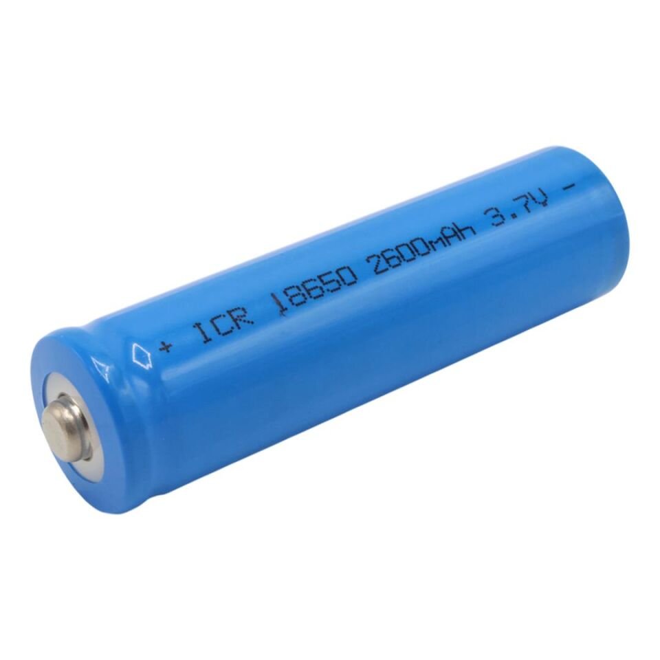 Ayt Powermaster 3.7 Volt 2200 Mah Li-İon 18650 Başlıklı Şarj Edilebilir Tekli Pil Şarjlı Pil
