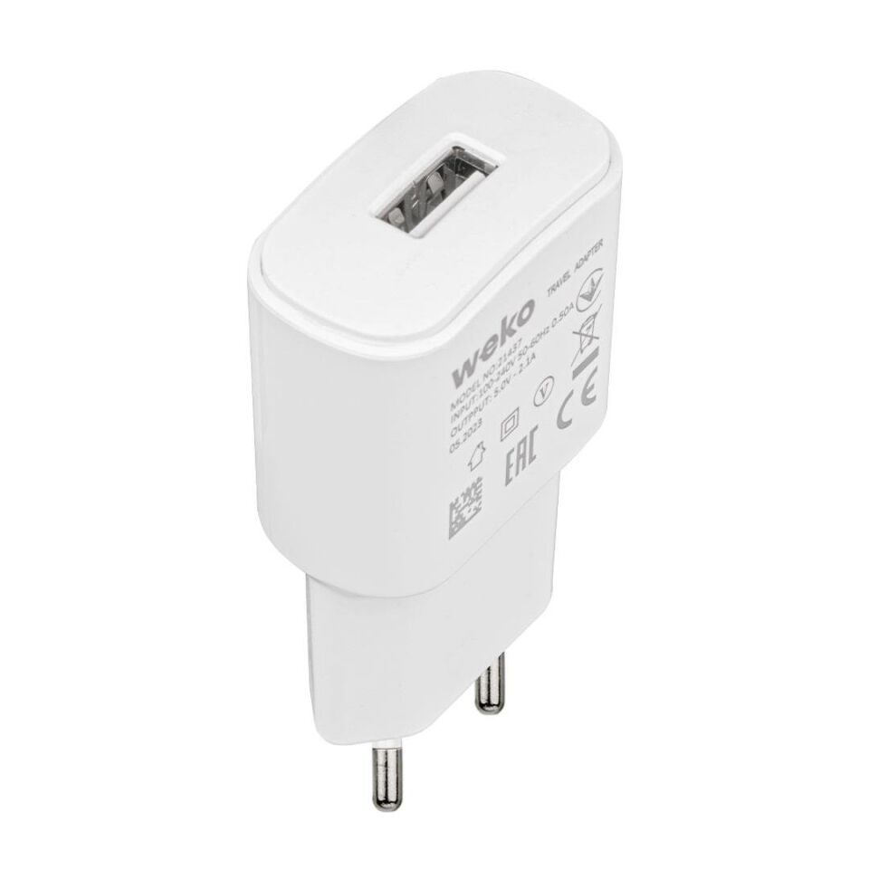 Weko Wk-21437 2.1 Amper Şarj Başlık Adaptörü Lightning Kablo İphone Uyumlu Şarj Cihazı