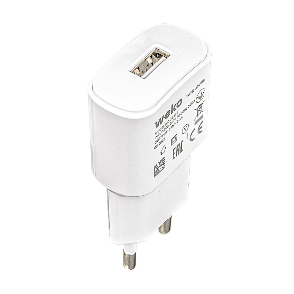 Weko Wk-21437 2.1 Amper Şarj Başlık Adaptörü Lightning Kablo İphone Uyumlu Şarj Cihazı
