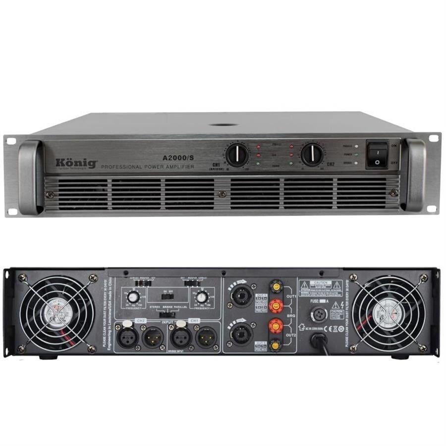 König A-2000 S 4 Ohm 2x980 Watt 2 Kanal Power Amplifier
