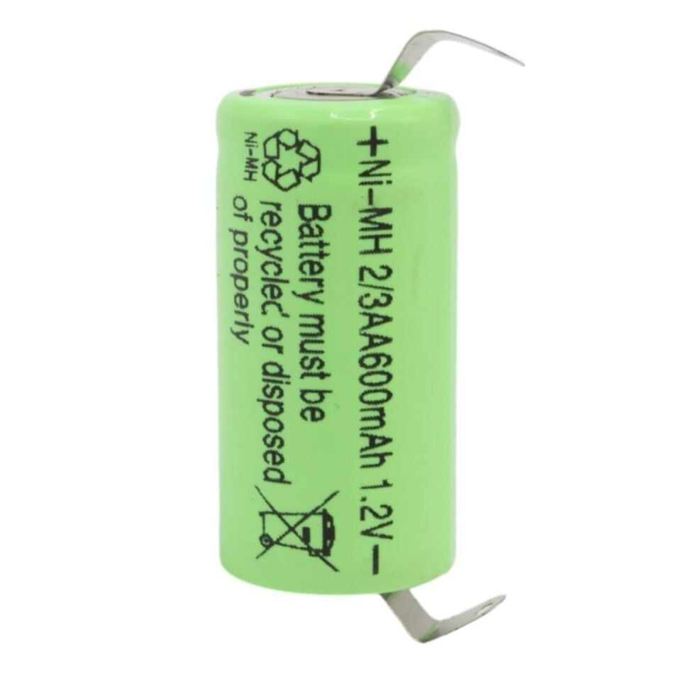 Powermaster 1.2 Volt 600 Mah Ni-Mh 2-3AA Şarjlı Puntalı Lityum Pil PM-17934
