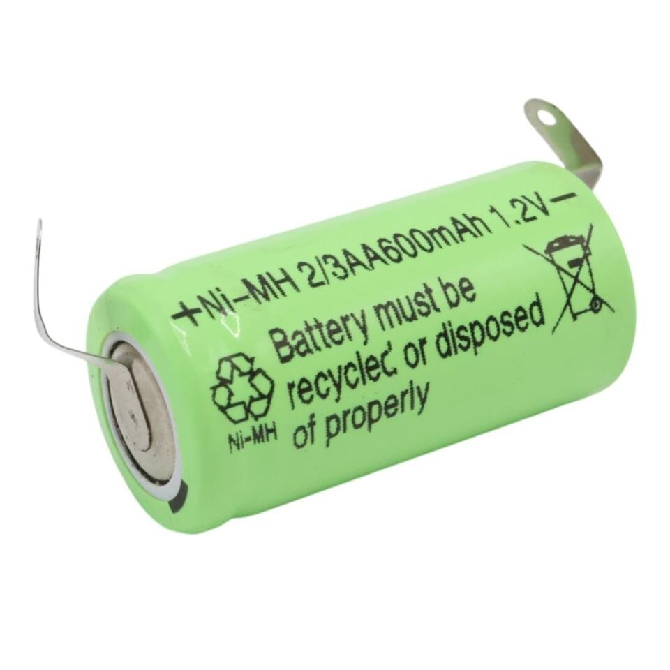 Powermaster 1.2 Volt 600 Mah Ni-Mh 2-3AA Şarjlı Puntalı Lityum Pil PM-17934