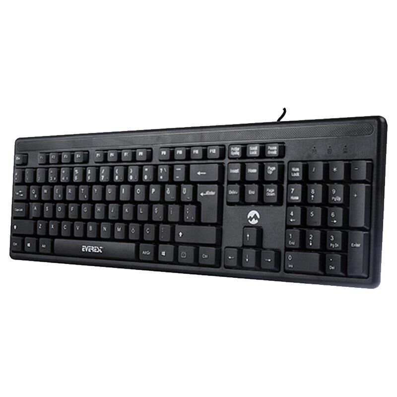 Everest KB-1002 Siyah USB Q Standart Klavye Kablolu Usb Klavye