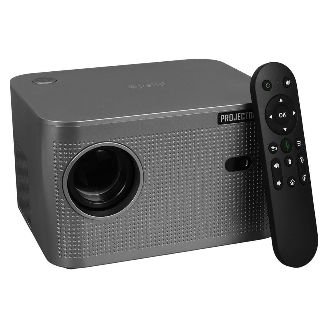 Hello HY350 Sesli Komutlu Android 11 Akıllı LED Projeksiyon FHD Kablosuz Görüntü Aktarım Destekli Ev Sinema Sistemi Yansıtma