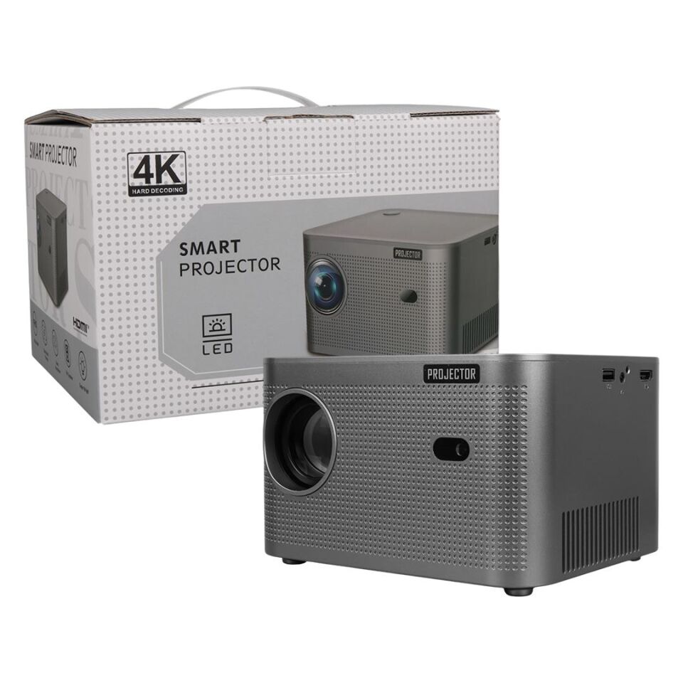 Hello HY350 Sesli Komutlu Android 11 Akıllı LED Projeksiyon FHD Kablosuz Görüntü Aktarım Destekli Ev Sinema Sistemi Yansıtma