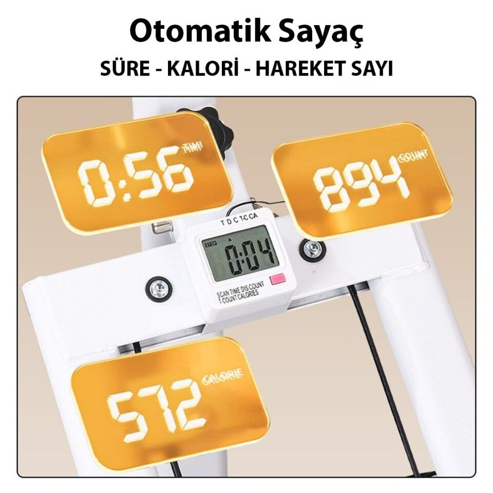 Sunup SN-29103 Metal Dikey Tırmanma Egzersiz Aleti Tam Vücut Profesyonel Kardiyo