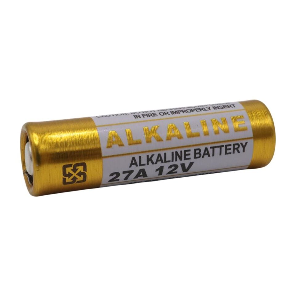 Powermaster MN27A 12 Volt 27A İnce Alarm Pili Alkaline Batarya (5'LI Paket)
