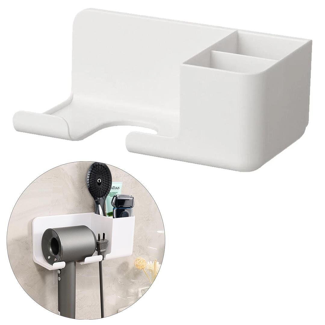 Ayt Sunup SN-27125 Banyo Rafı Sabunluk Diş Fırçası Saç Kurutma Makinesi 223x91x109mm Yapıştırma Ve Kancalı