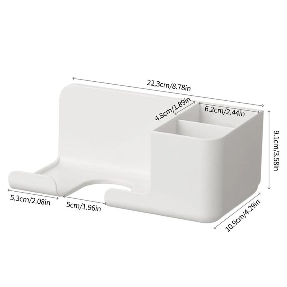 Ayt Sunup SN-27125 Banyo Rafı Sabunluk Diş Fırçası Saç Kurutma Makinesi 223x91x109mm Yapıştırma Ve Kancalı