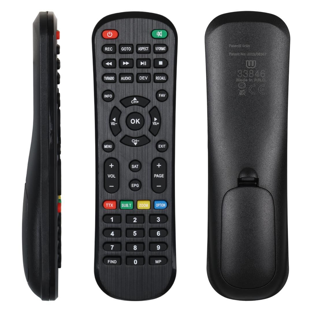 Ayt Nextstar 5000 HD Punto Next Uyumlu Uydu Alıcı Kumandası Uzaktan Kumanda