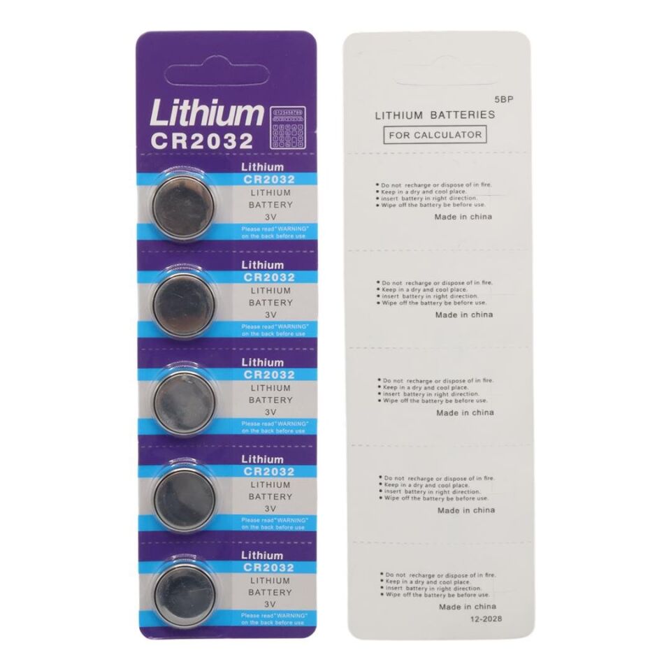 Ayt Powermaster CR2032 3 Volt Lityum Para Pil 5'Li Paket PM-9534 Düğme Pil