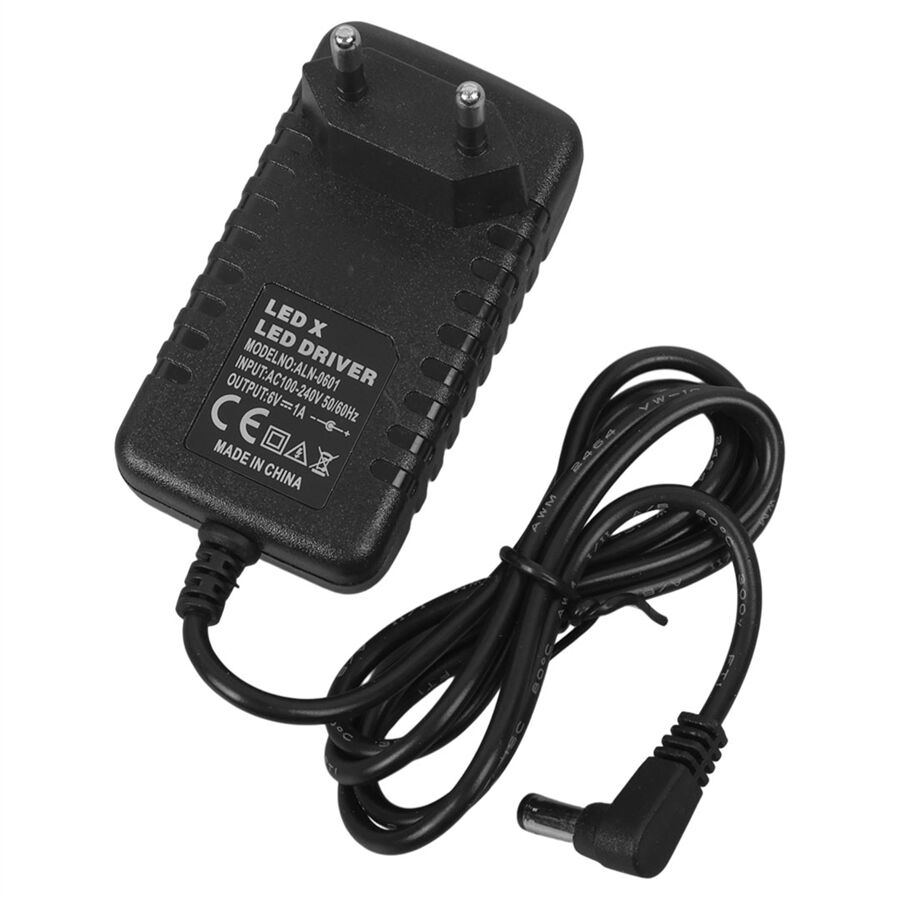 Powermaster PM-13782 6 Volt - 1 Amper 5.5*2.5 Mm Uçlu Priz Tipi Adaptör