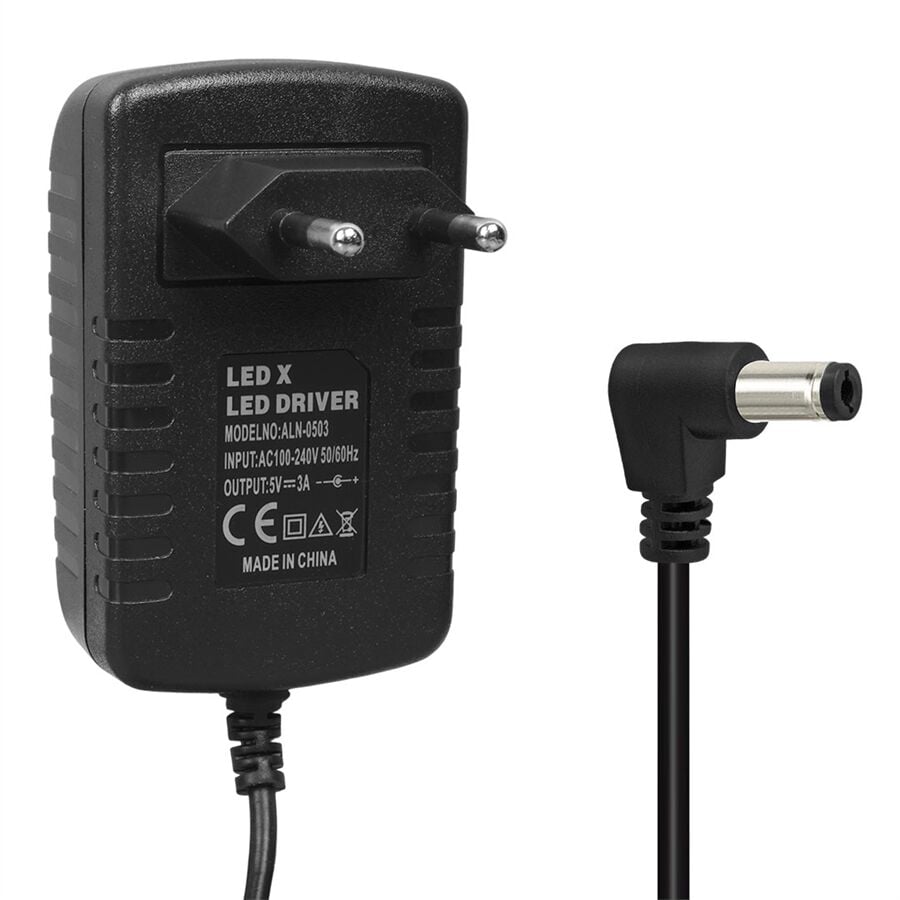 Powermaster PM-16737 5 Volt - 3 Amper 5.5*2.5 Mm Uçlu Plastik Kasa Adaptör