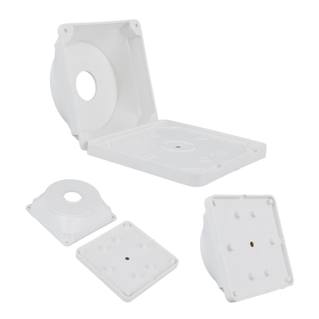 Ayt HBF J5000 Dış Mekan Kamera Montaj Kutusu Kare Buat ve Taban Güvenlik Kamerası Montaj Kablo Gizleyici Kutu