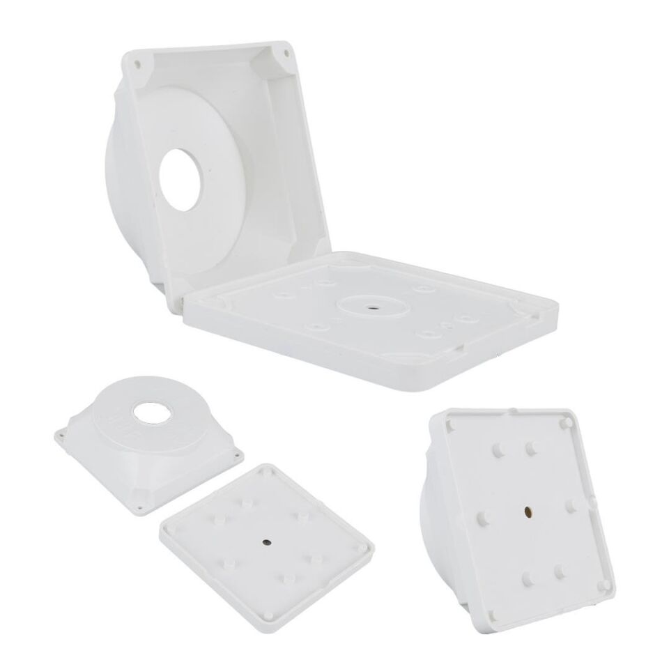 Ayt HBF J5000 Dış Mekan Kamera Montaj Kutusu Kare Buat ve Taban Güvenlik Kamerası Montaj Kablo Gizleyici Kutu