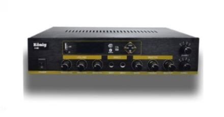 König k-90 100 Watt Anfi Usb Bluetooth 2 Bölgeli 2 Mikrofon Girişli Amfi