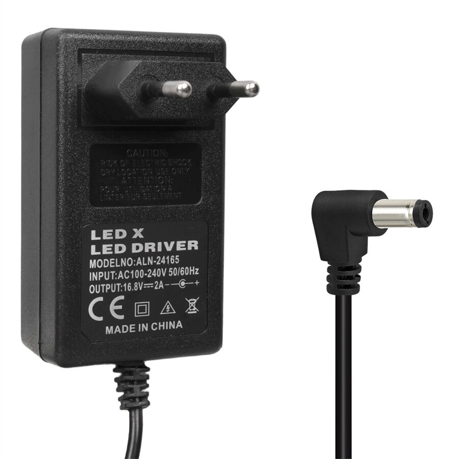 Powermaster PM-5284 16.8 Volt - 2 Amper - 33.6 Watt 5.5*2.5 Mm L Uçlu Şarjlı Matkap Adaptörü