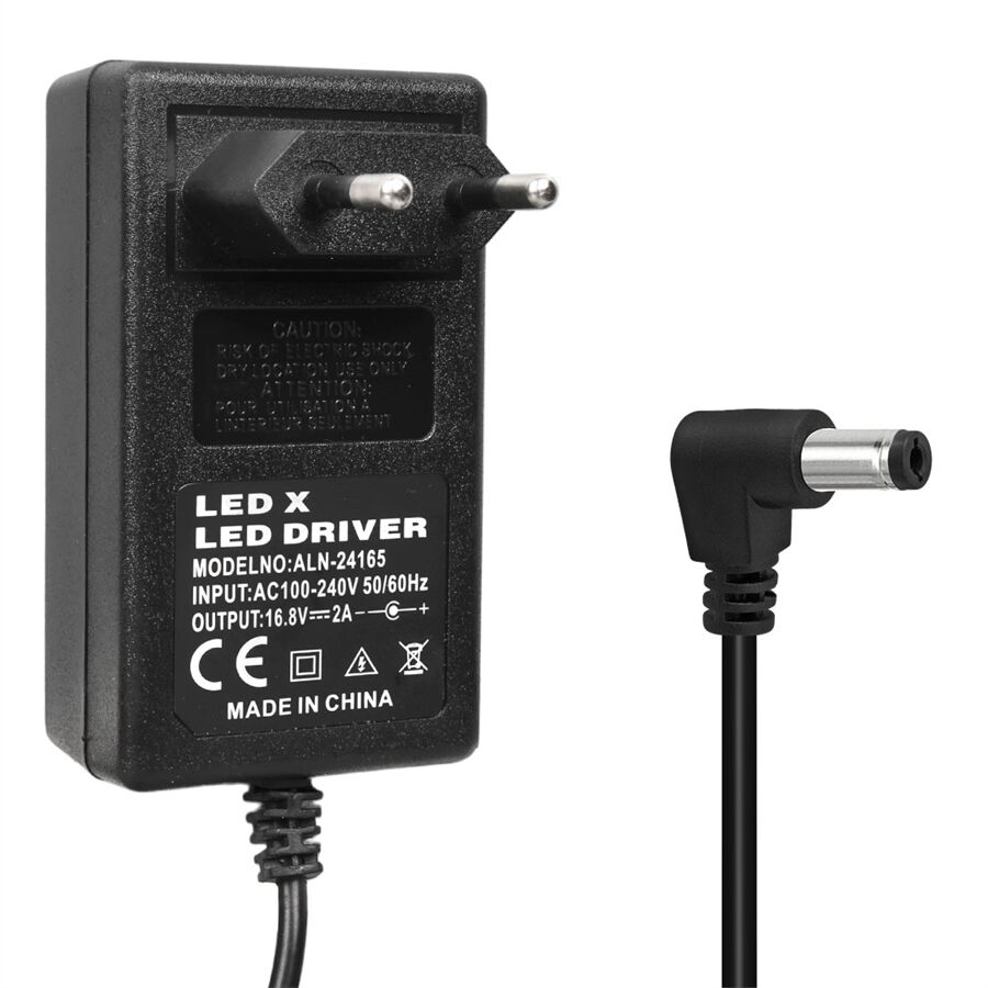 Powermaster PM-5284 16.8 Volt - 2 Amper - 33.6 Watt 5.5*2.5 Mm L Uçlu Şarjlı Matkap Adaptörü