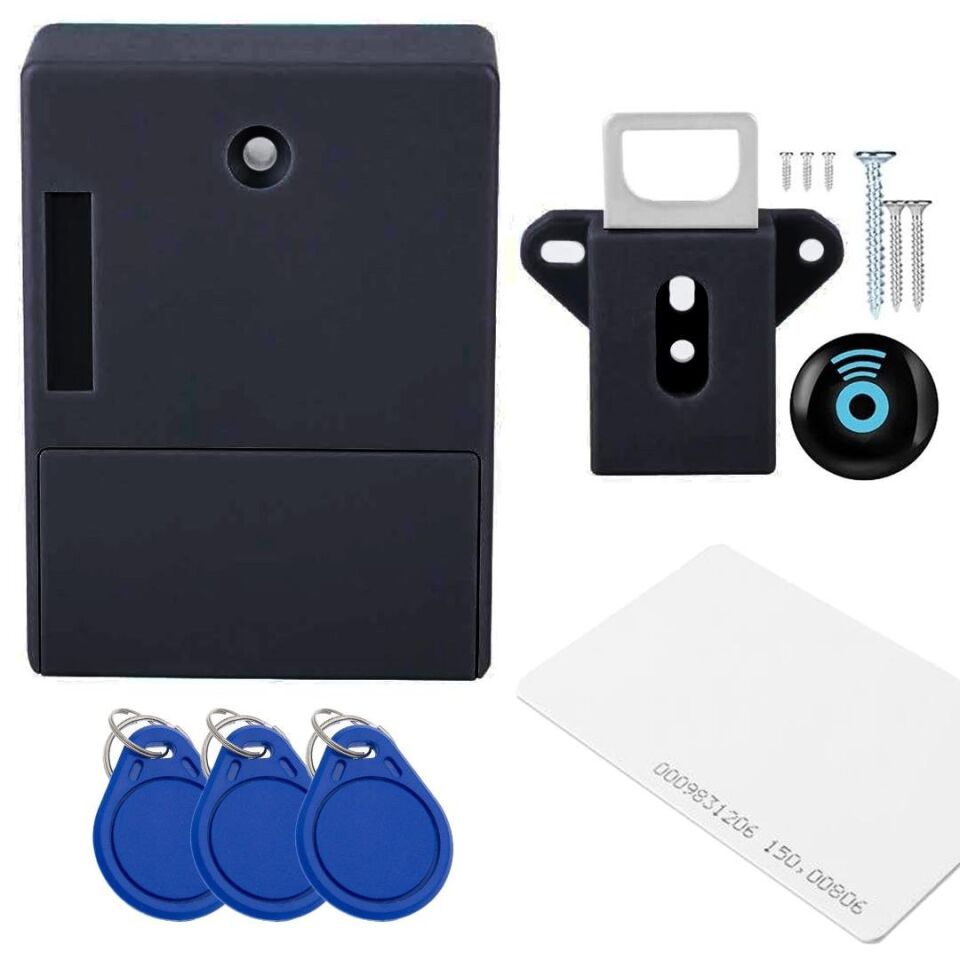 Ayt Powermaster Pm-26971 Gizli Çekmece Dolap Rfıd Kapı Güvenlik Kilidi Keyfob Çipli Kilidi
