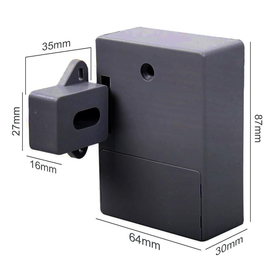 Ayt Powermaster Pm-26971 Gizli Çekmece Dolap Rfıd Kapı Güvenlik Kilidi Keyfob Çipli Kilidi