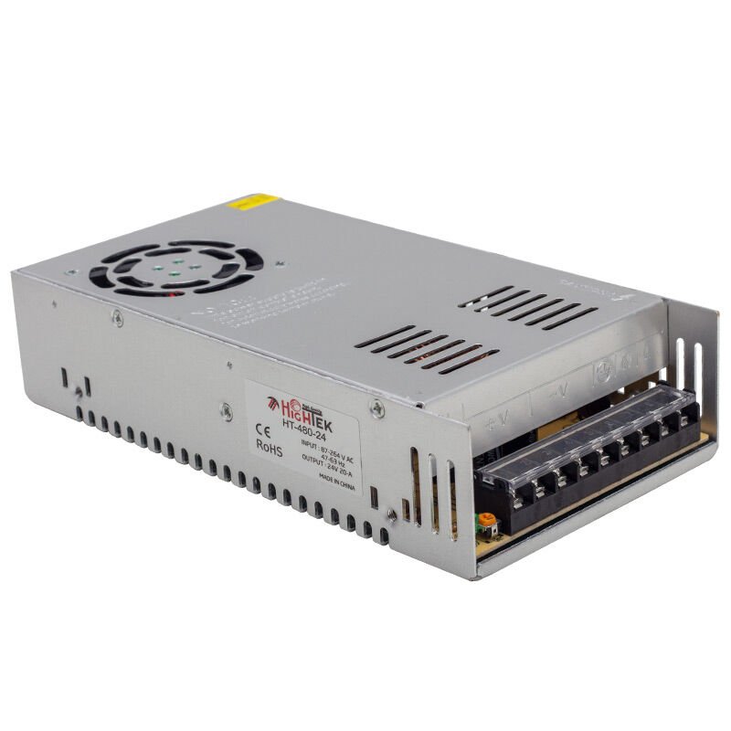 Ayt M-Power 24V 20A 500W Metal Kasa Adaptör 24 Volt 20 Amper Şerit Led Kamera Adaptörü