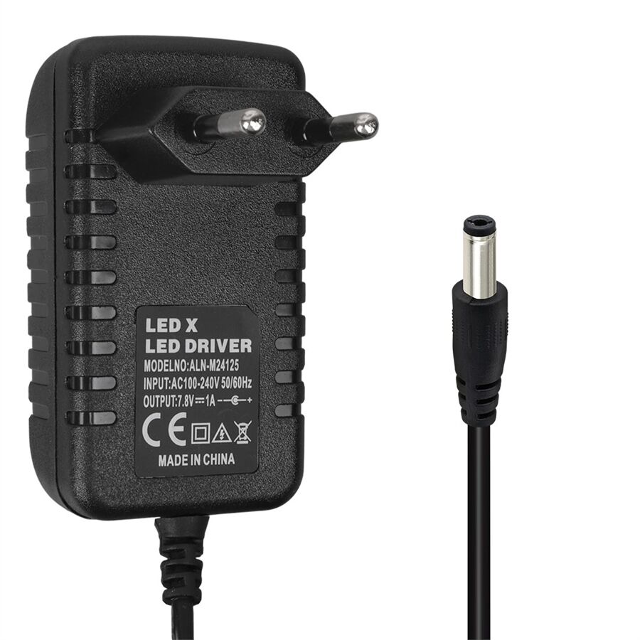 Powermaster Pm-16740 7.8 Volt - 1.2 Amper 5.5*2.5 Mm Uçlu Plastik Kasa Adaptör