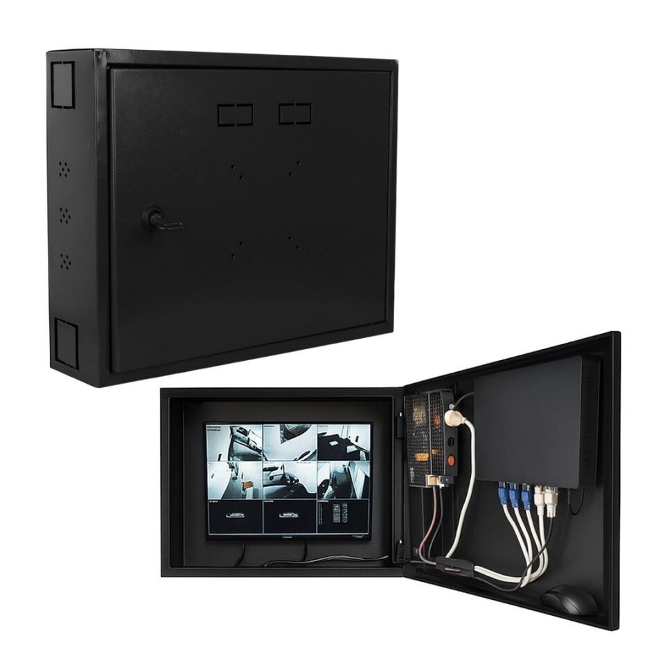Ayt Novacom 45x35x10 Cm Dik Tip Gri Dvr Kabini Kamera Kayıt Cihazı Kutusu Box Duvar Tipi
