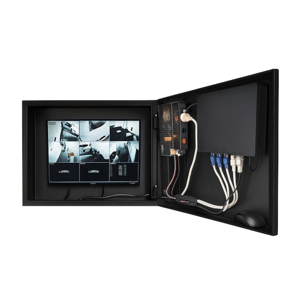 Ayt Novacom 45x35x10 Cm Dik Tip Gri Dvr Kabini Kamera Kayıt Cihazı Kutusu Box Duvar Tipi