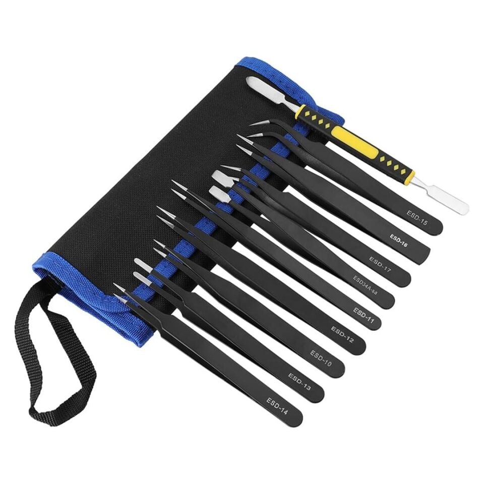 Powermaster PM-28655 10in1 Tamir Cımbız Seti Tamirci Hassas Çalışma Cımbız Seti