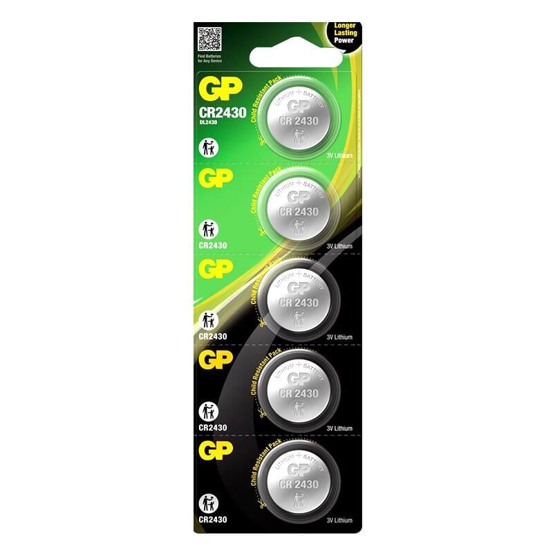 GP CR2430 3V Lityum Pil 5'li Paket