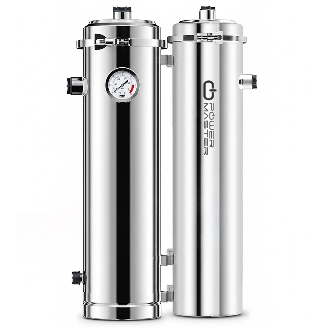 Powermaster PM-28654 Ana Hat Su Arıtma Sistemi 10.000 Litre Saat Paslanmaz Çelik Gövdeli Yıkanabilir UF-PVDF Filtreli