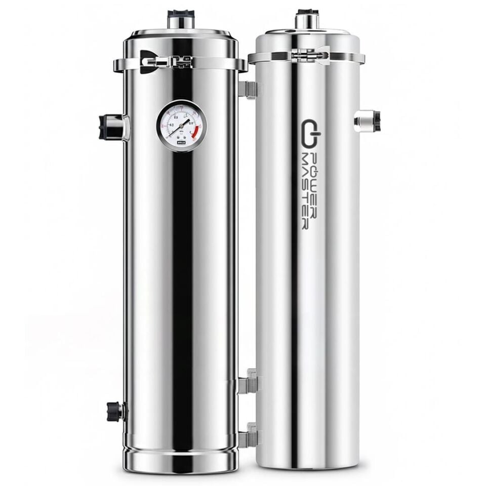 Powermaster PM-28654 Ana Hat Su Arıtma Sistemi 10.000 Litre Saat Paslanmaz Çelik Gövdeli Yıkanabilir UF-PVDF Filtreli