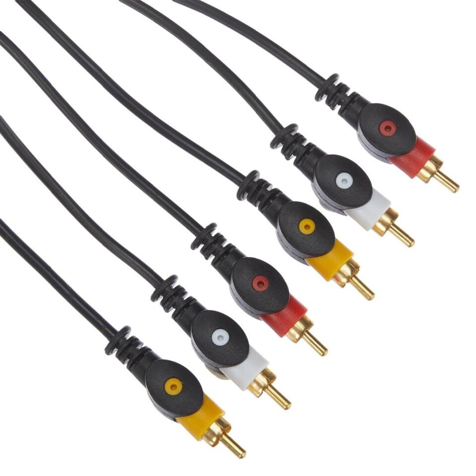 3 Rca 3 Rca  5 Metre Elektromer Kablo