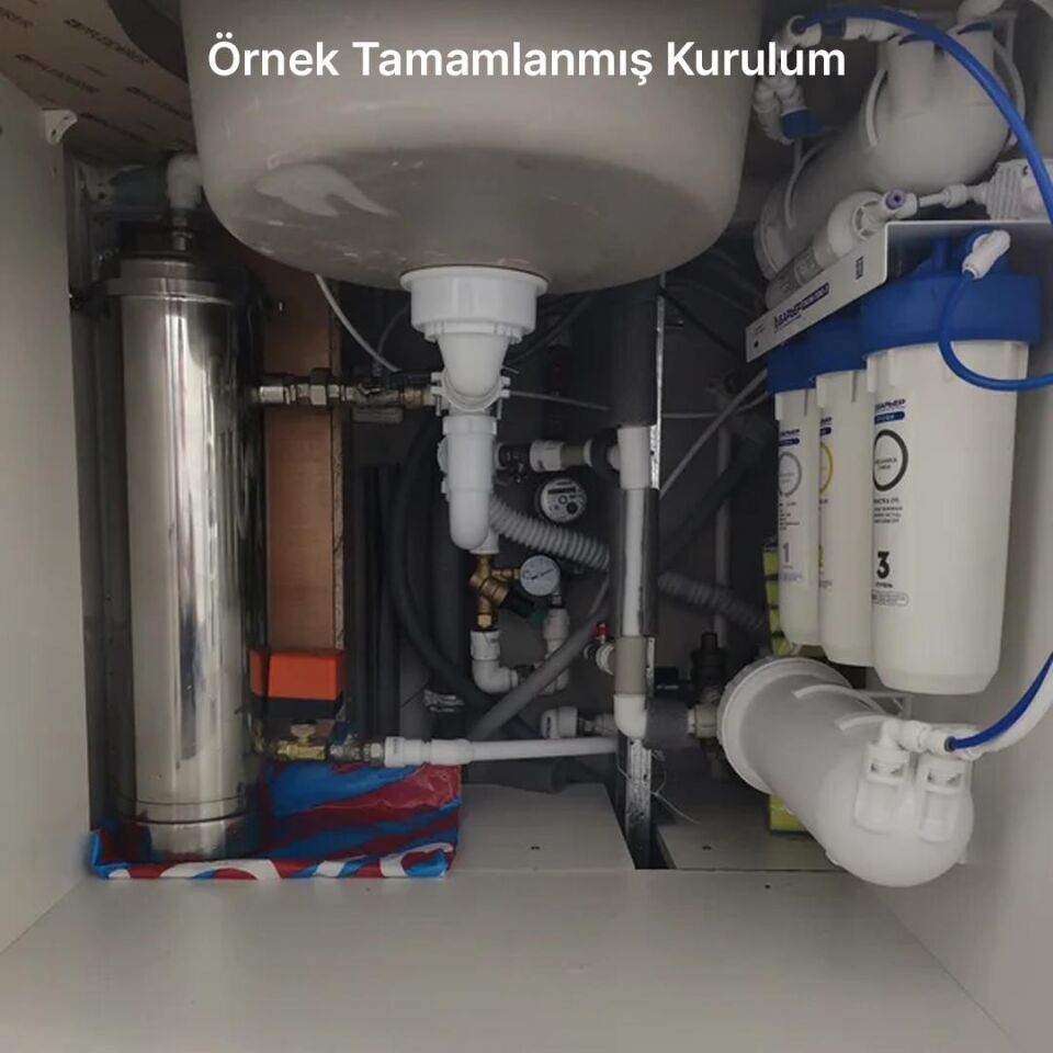 Powermaster PM-28653 Ana Hat Su Arıtma Sistemi 5.000 Litre Saat Paslanmaz Çelik Gövdeli Yıkanabilir UF-PVDF Filtreli
