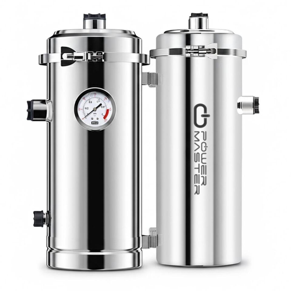 Powermaster PM-28652 Ana Hat Su Arıtma Sistemi 3.000 Litre Saat Paslanmaz Çelik Gövdeli Yıkanabilir UF-PVDF Filtreli