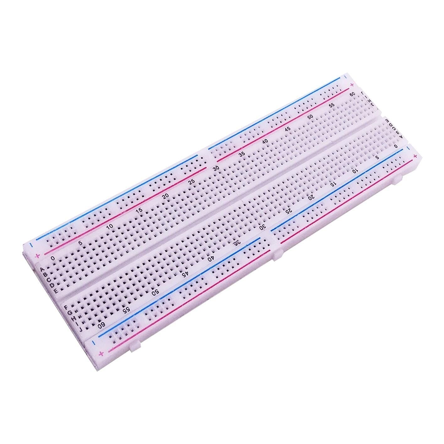 Breadboard 830 Pin Hücre Mb102 Devre Test Güç Kaynağı Modülü Arduino Büyük Boy Delikli Bread Board Proto