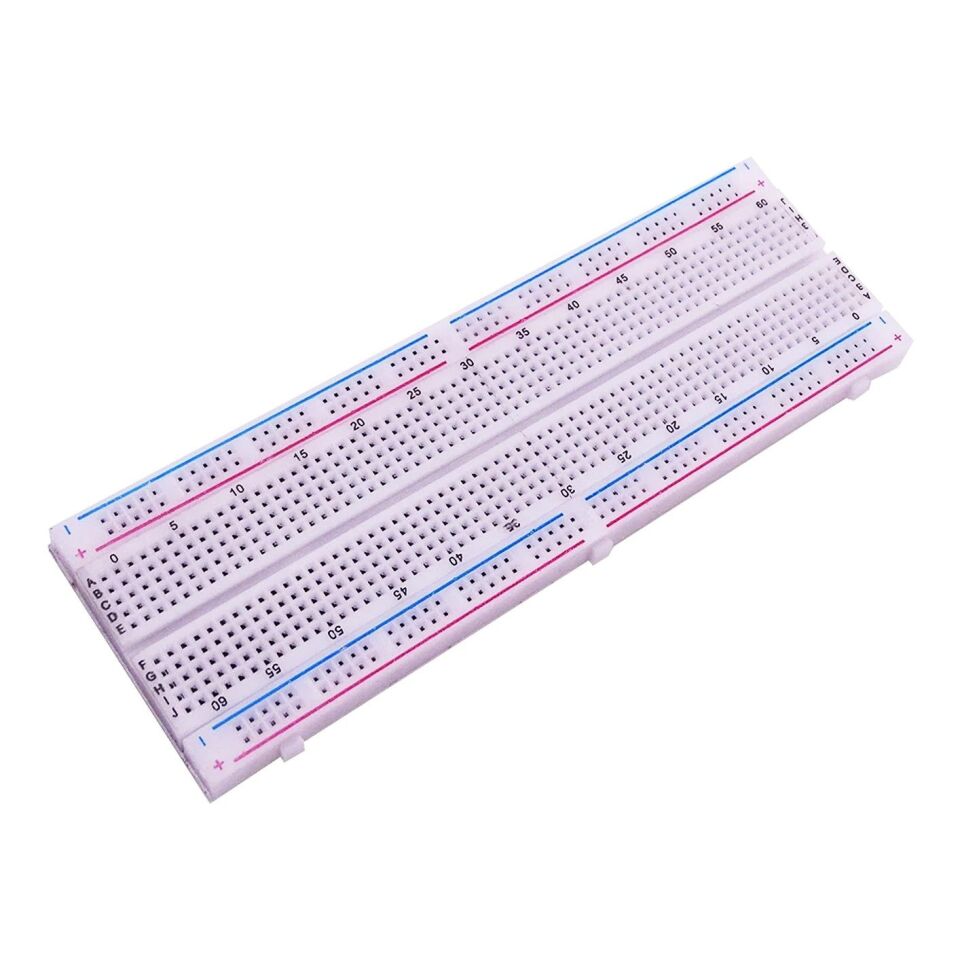 Breadboard 830 Pin Hücre Mb102 Devre Test Güç Kaynağı Modülü Arduino Büyük Boy Delikli Bread Board Proto