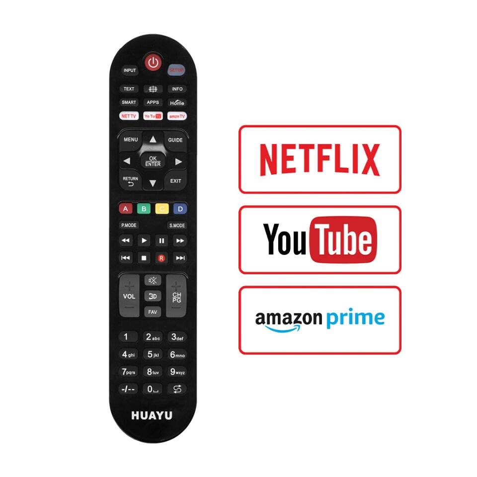 Ayt Huayu Kl Urc1517 Netflix Youtube Amazon Tuşlu Universal Tv Kumandası
